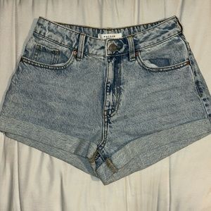 pacsun high-rise mom shorts size:25